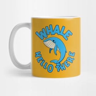 Whale Hello There Cute Blue Whale Graphic Mug